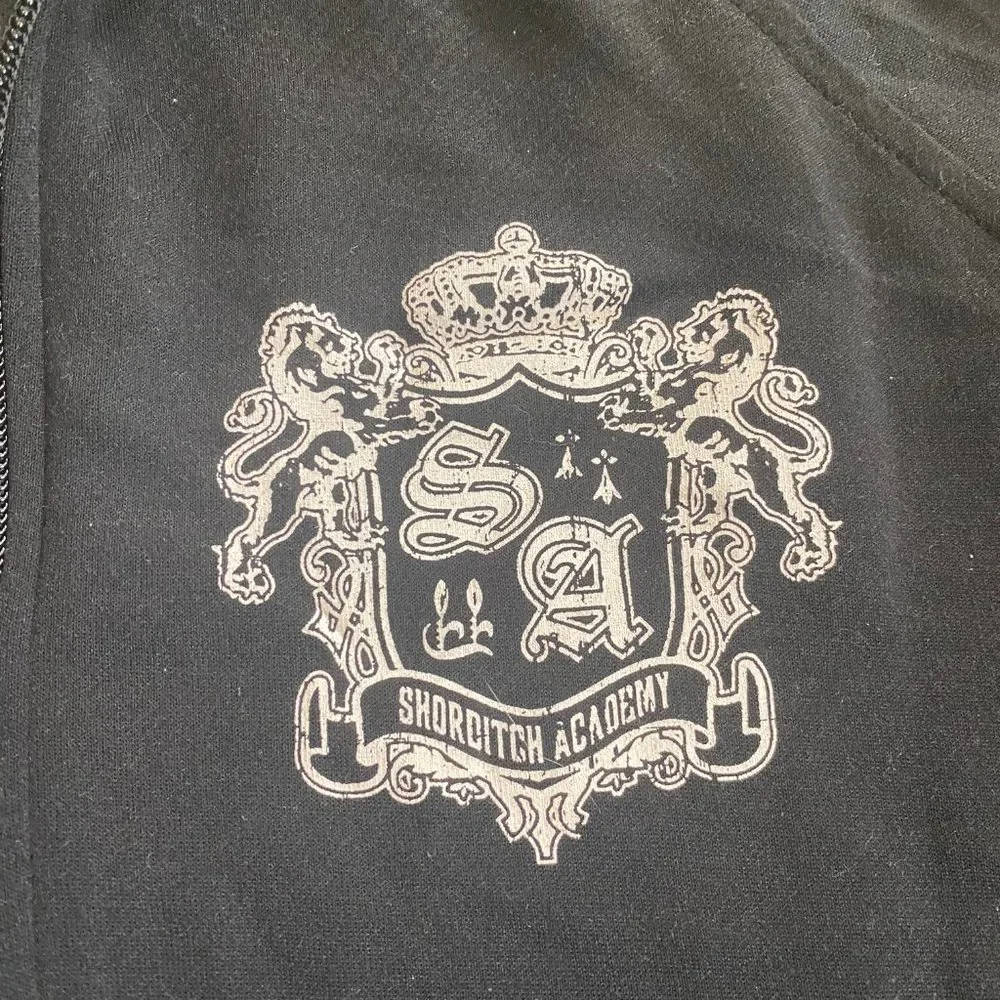 Old Navy‎ Sweatshirt Shorditch Academy Logo Full Zi
